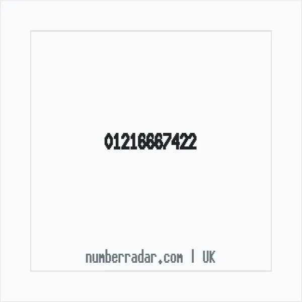 Reverse number check for +44 121 666 7422 — who called me?