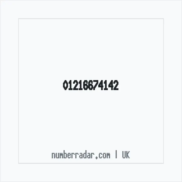 Reverse number check for +44 121 667 4142 — who called me?