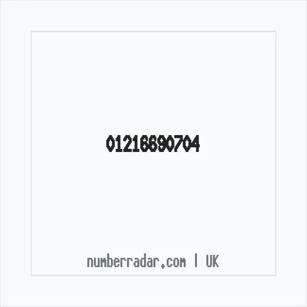 Reverse number check for +44 121 669 0704 — who called me?