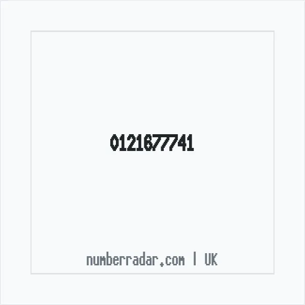 Reverse number check for +44 121677741 — who called me?