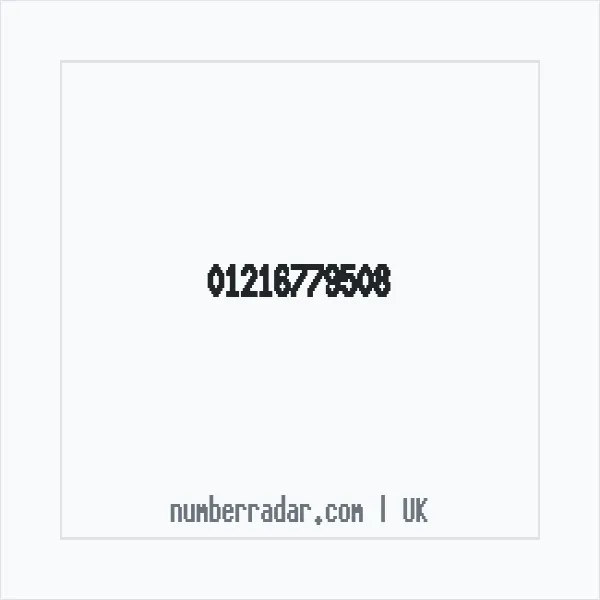 Reverse number check for +44 121 677 9508 — who called me?