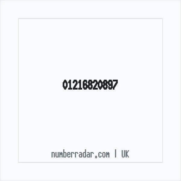 Reverse number check for +44 121 682 0897 — who called me?