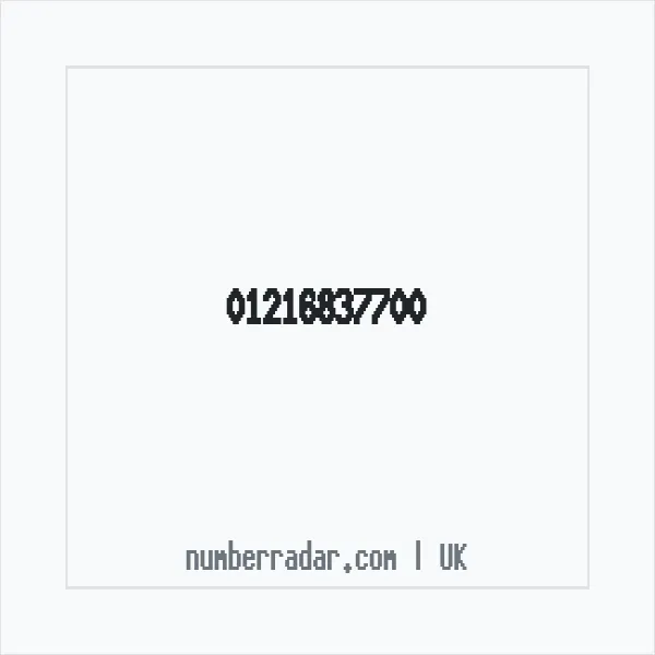 Reverse number check for +44 121 683 7700 — who called me?