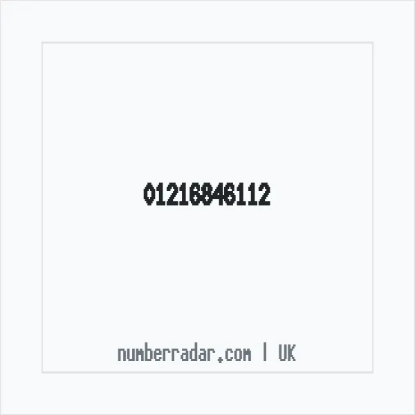 Reverse number check for +44 121 684 6112 — who called me?