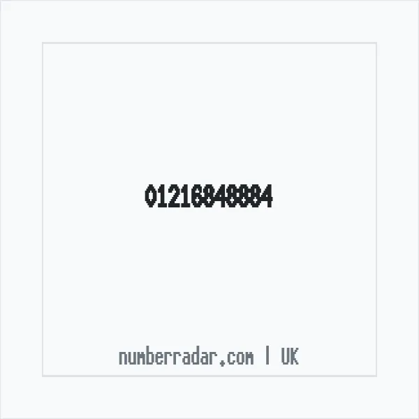 Reverse number check for +44 121 684 8884 — who called me?
