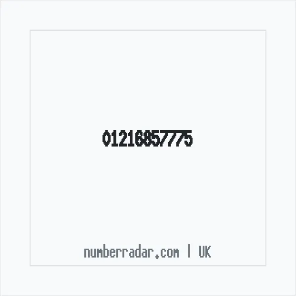 Reverse number check for +44 121 685 7775 — who called me?