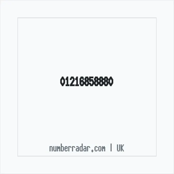 Reverse number check for +44 121 685 8880 — who called me?