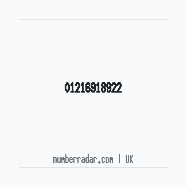 Reverse number check for +44 121 691 8922 — who called me?