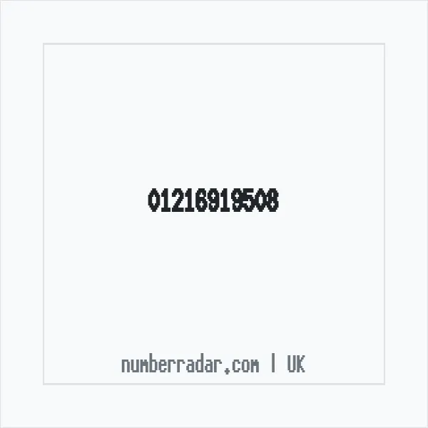 Reverse number check for +44 121 691 9508 — who called me?