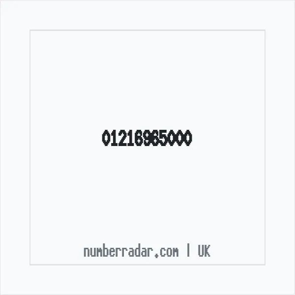 Reverse number check for +44 121 696 5000 — who called me?