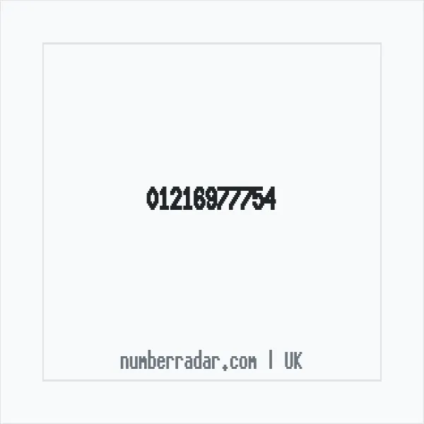 Reverse number check for +44 121 697 7754 — who called me?