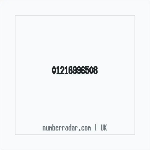 Reverse number check for +44 121 699 6508 — who called me?