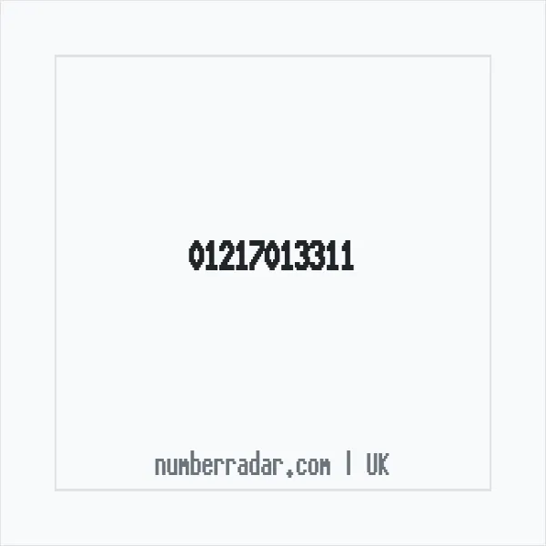 Reverse number check for +44 121 701 3311 — who called me?