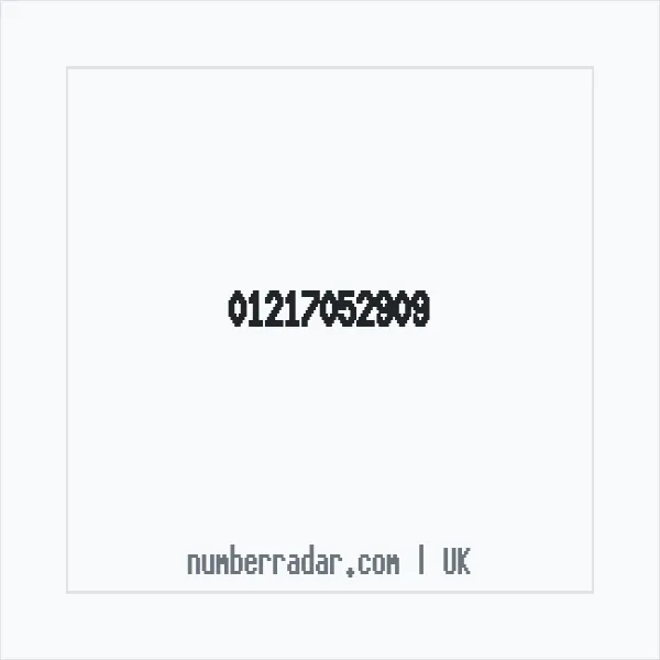 Reverse number check for +44 121 705 2909 — who called me?