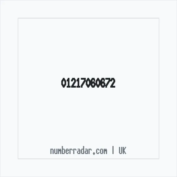 Reverse number check for +44 121 706 0672 — who called me?
