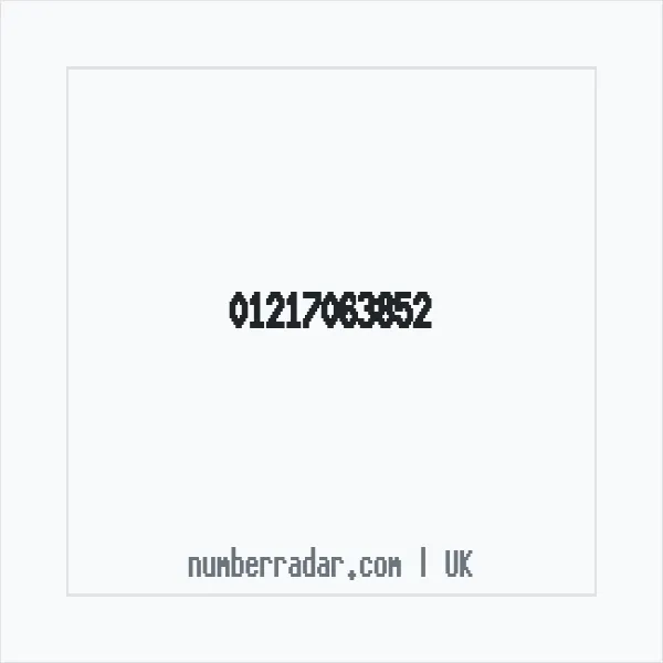 Reverse number check for +44 121 706 3852 — who called me?