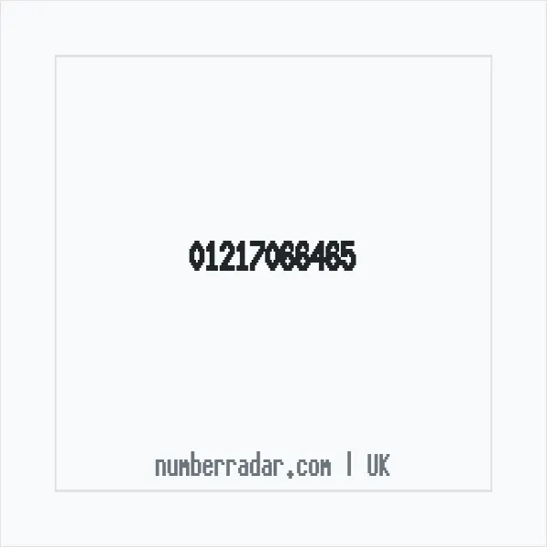 Reverse number check for +44 121 706 6465 — who called me?