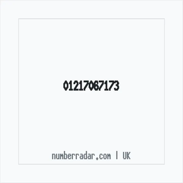 Reverse number check for +44 121 706 7173 — who called me?