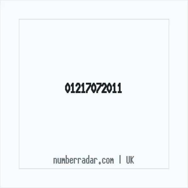 Reverse number check for +44 121 707 2011 — who called me?