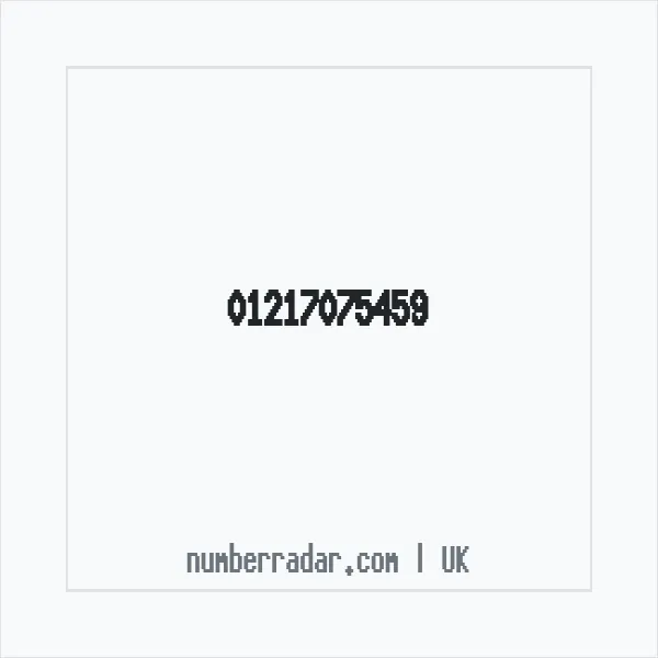 Reverse number check for +44 121 707 5459 — who called me?