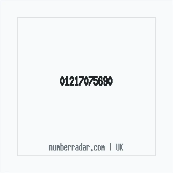 Reverse number check for +44 121 707 5690 — who called me?