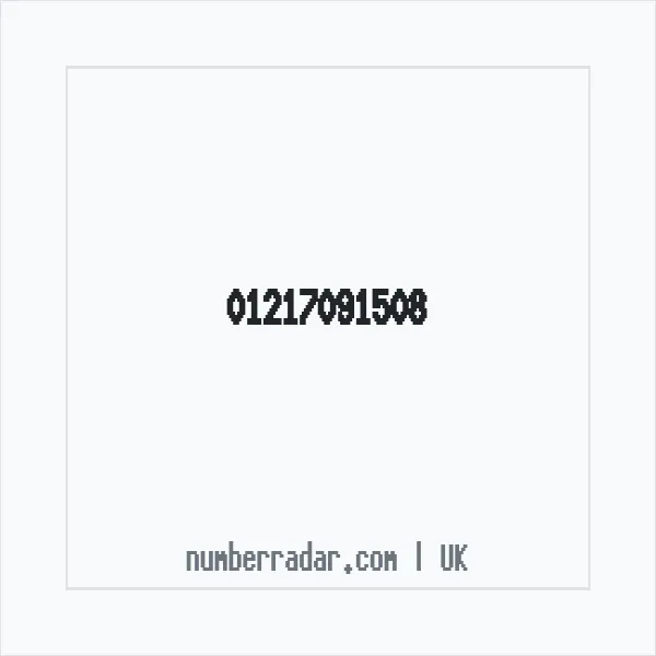 Reverse number check for +44 121 709 1508 — who called me?
