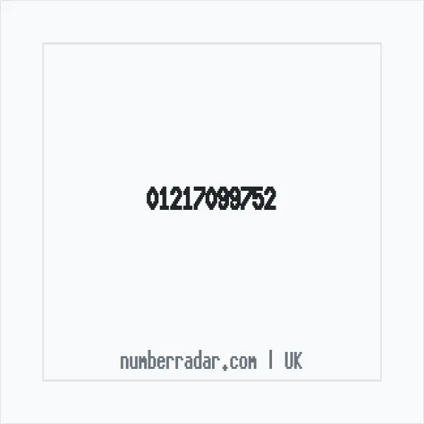Reverse number check for +44 121 709 9752 — who called me?