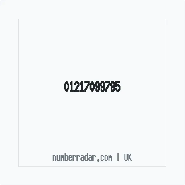 Reverse number check for +44 121 709 9795 — who called me?