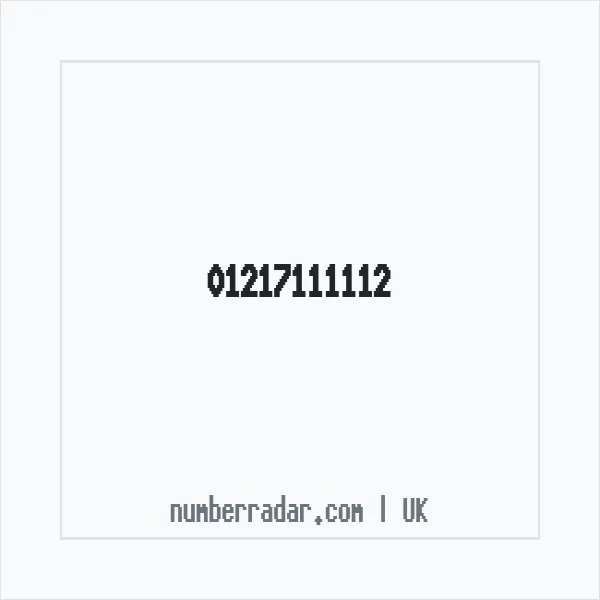 Reverse number check for +44 121 711 1112 — who called me?