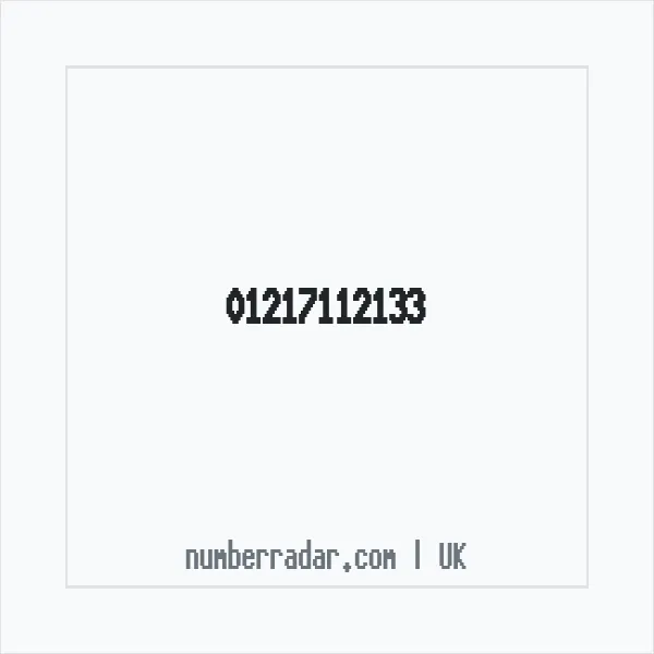 Reverse number check for +44 121 711 2133 — who called me?
