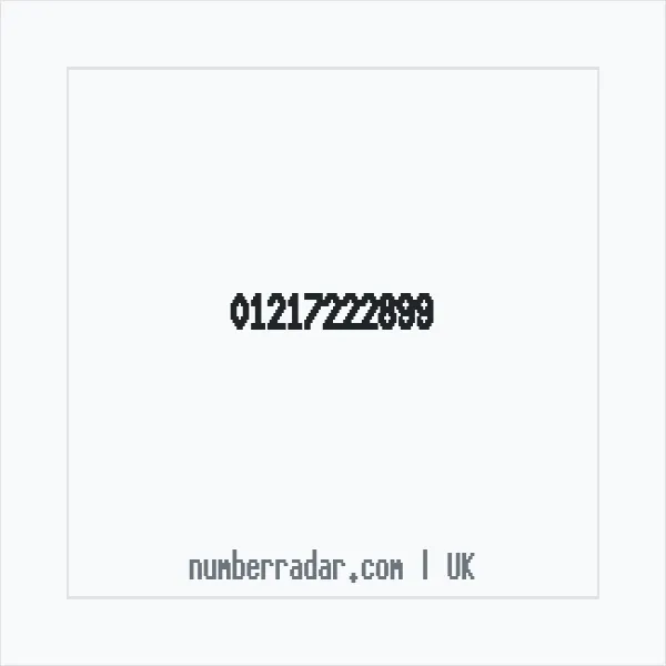 Reverse number check for +44 121 722 2899 — who called me?
