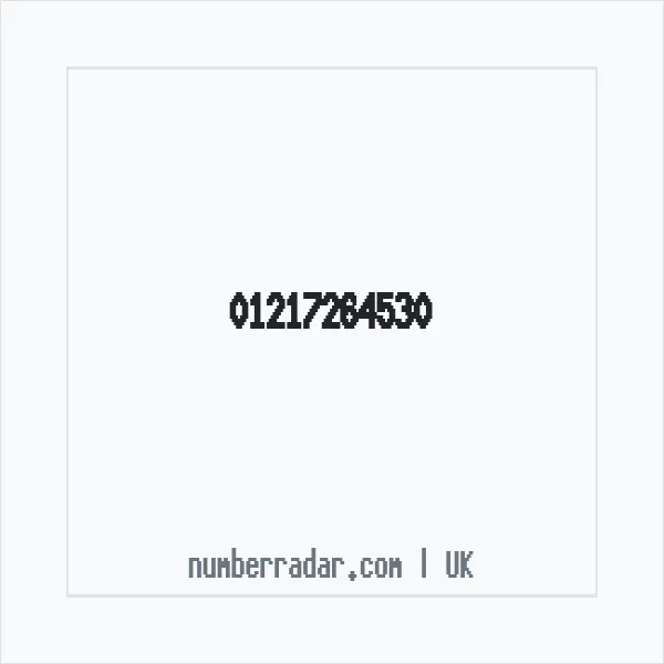 Reverse number check for +44 121 726 4530 — who called me?