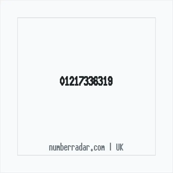 Reverse number check for +44 121 733 6319 — who called me?