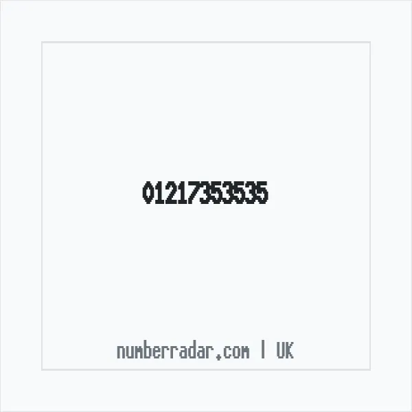 Reverse number check for +44 121 735 3535 — who called me?