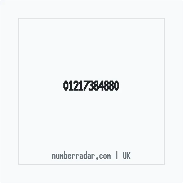Reverse number check for +44 121 736 4880 — who called me?