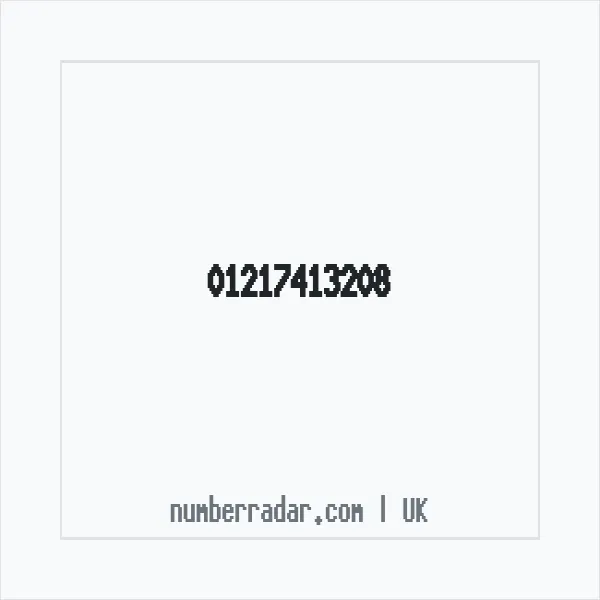 Reverse number check for +44 121 741 3208 — who called me?