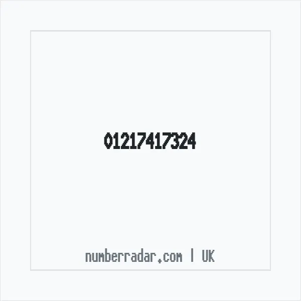 Reverse number check for +44 121 741 7324 — who called me?
