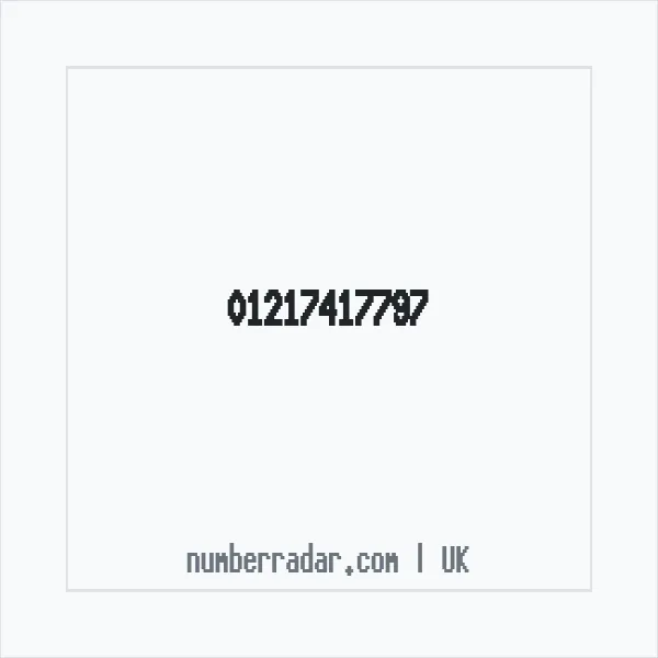 Reverse number check for +44 121 741 7797 — who called me?
