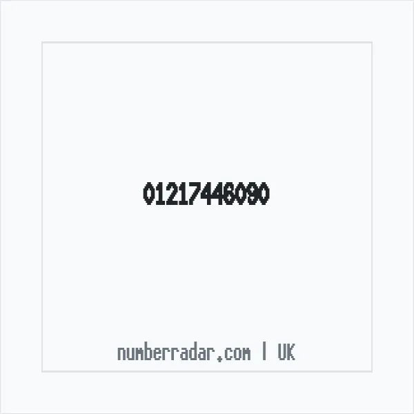 Reverse number check for +44 121 744 6090 — who called me?