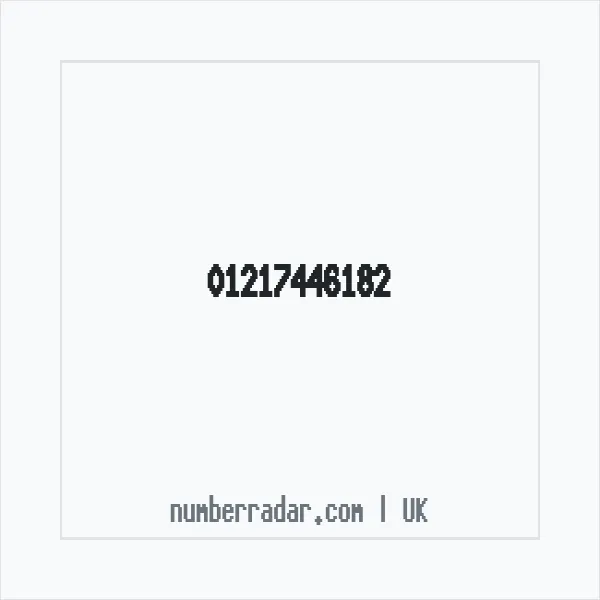 Reverse number check for +44 121 744 6182 — who called me?