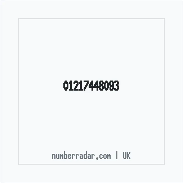 Reverse number check for +44 121 744 8093 — who called me?