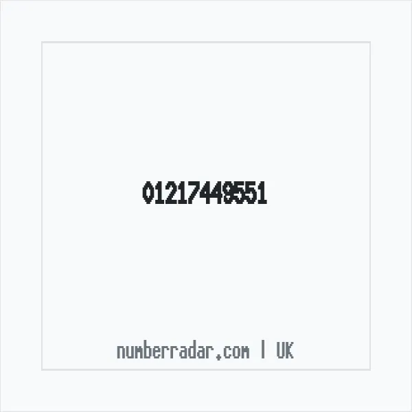 Reverse number check for +44 121 744 9551 — who called me?