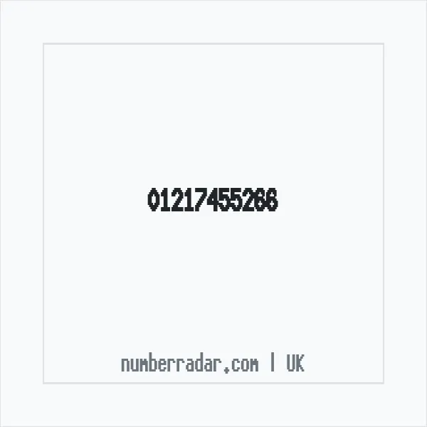 Reverse number check for +44 121 745 5266 — who called me?