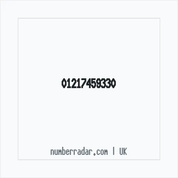 Reverse number check for +44 121 745 9330 — who called me?
