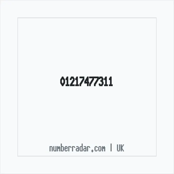 Reverse number check for +44 121 747 7311 — who called me?