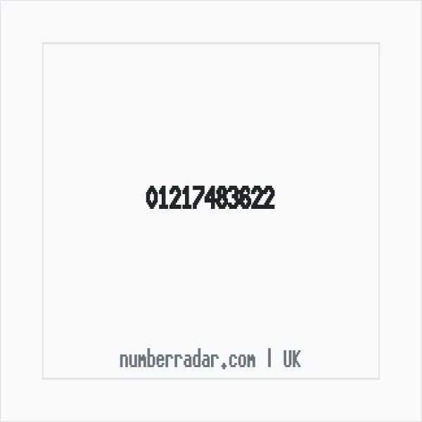 Reverse number check for +44 121 748 3622 — who called me?