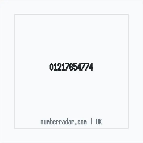 Reverse number check for +44 121 765 4774 — who called me?