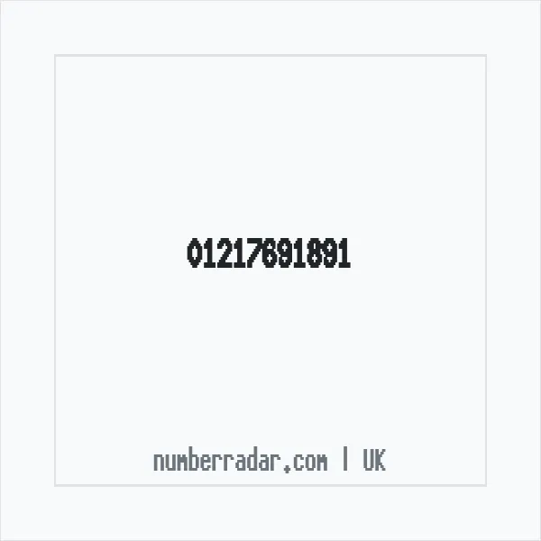 Reverse number check for +44 121 769 1891 — who called me?