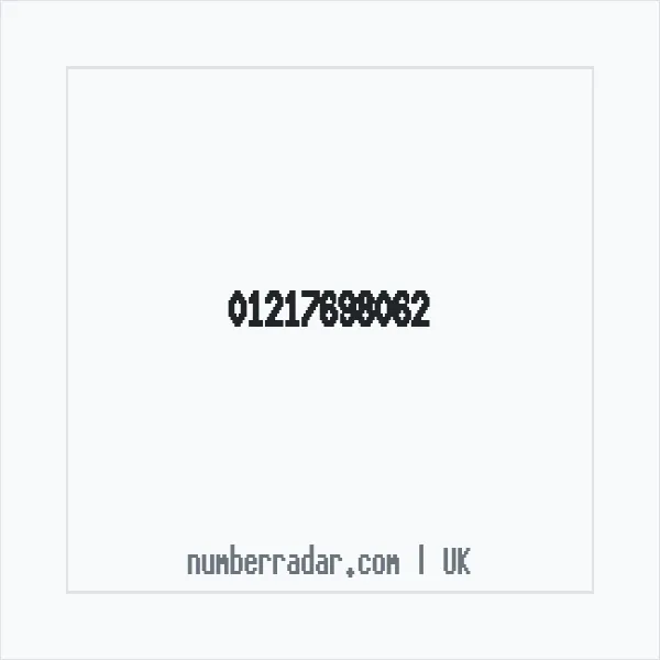 Reverse number check for +44 121 769 8062 — who called me?