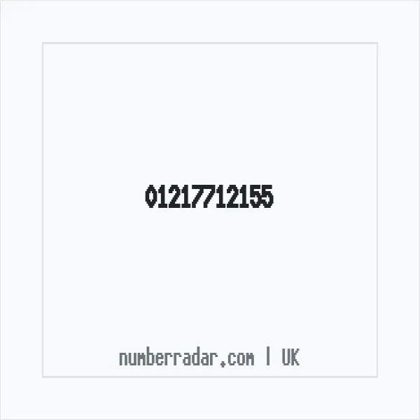 Reverse number check for +44 121 771 2155 — who called me?